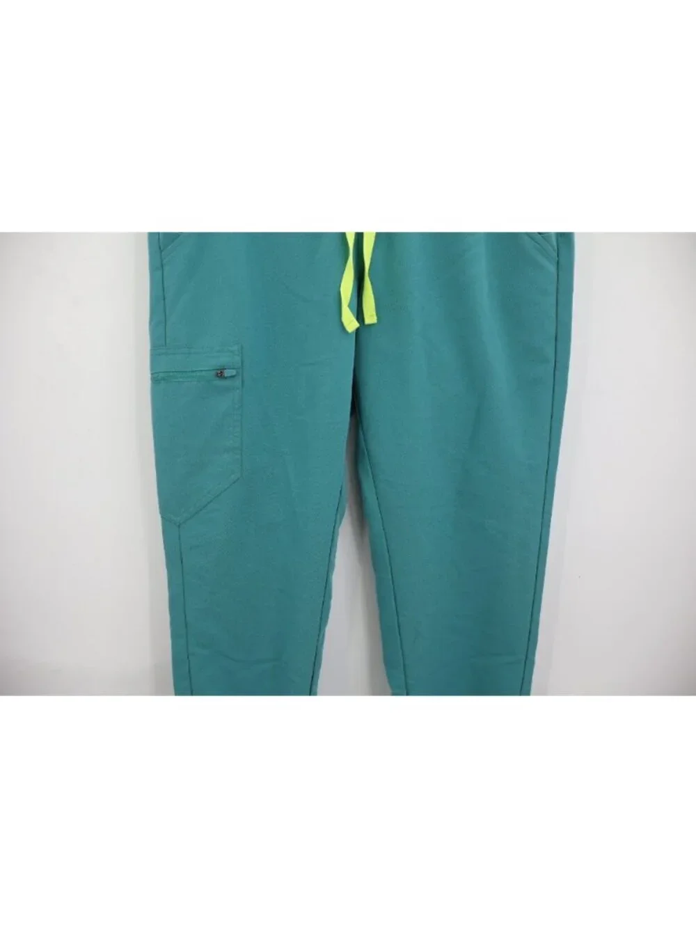 Figs Zamora Jogger Scrub Pants Women Size Medium Petite Teal Drawstring Nursing